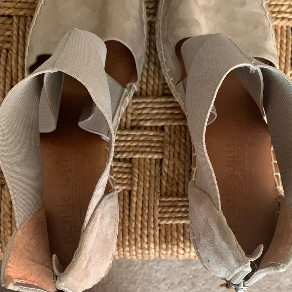 Gentle Souls Tan Wedge Shoes